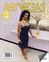 My Vegas magazine cover with Dr. Matzinger top 100 doctors and dentists edition